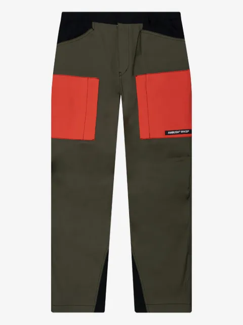 AMBUSH pantalon cargo à empiècement