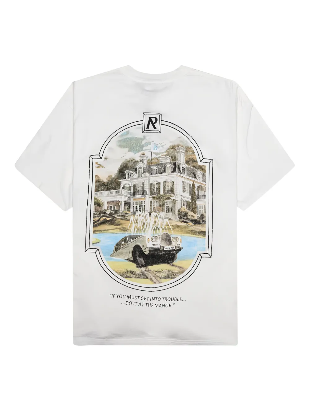 Represent Revere Manor print T-shirt WHITE