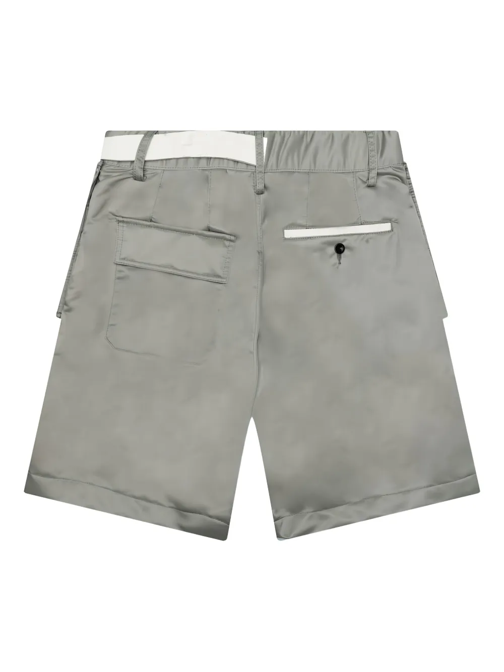 sacai twill belted shorts Grijs