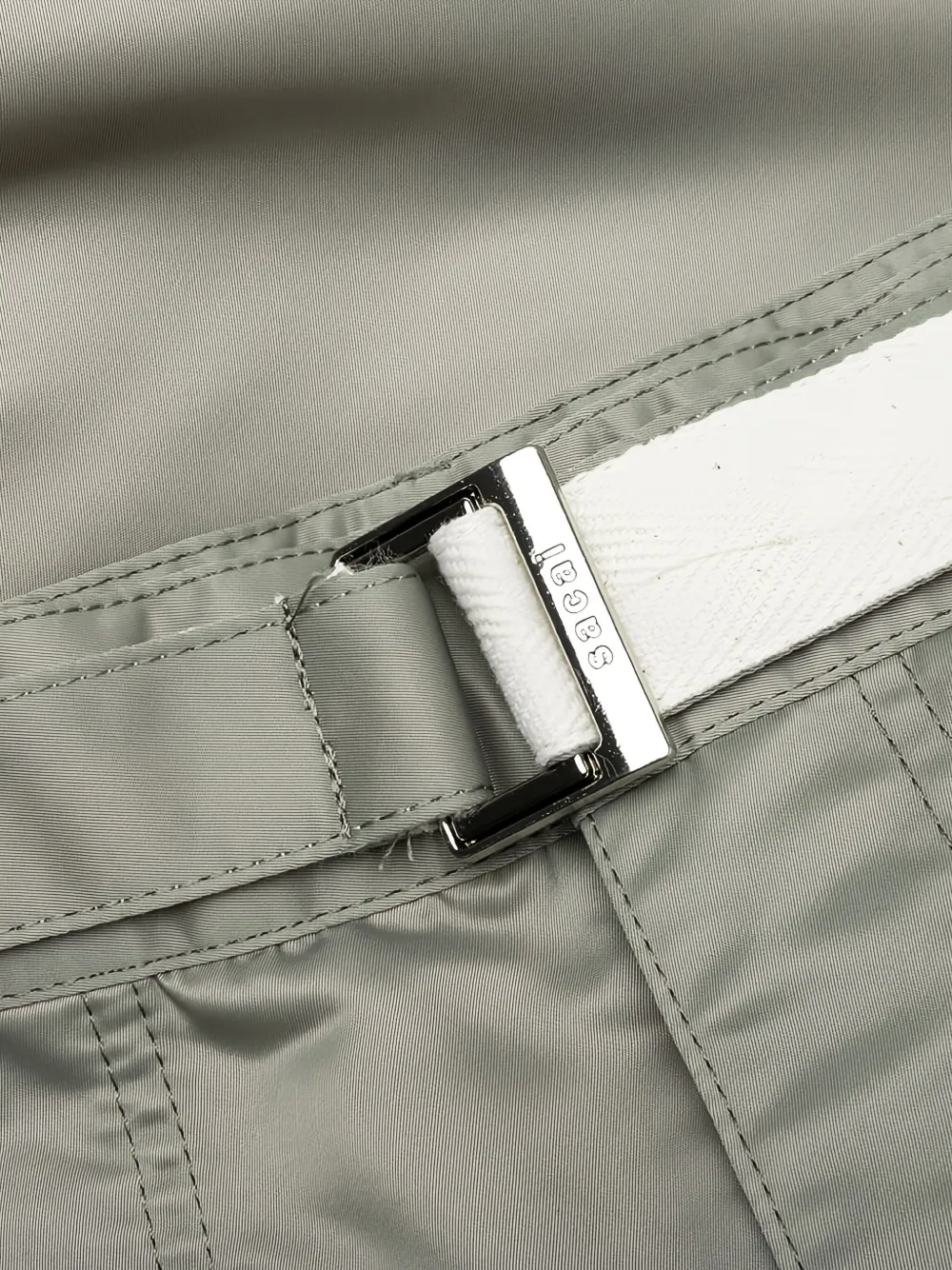 sacai twill belted shorts Grijs