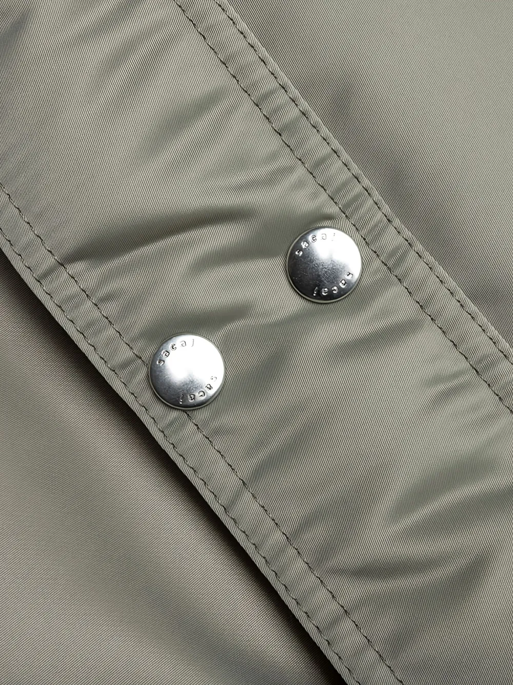sacai twill belted shorts Grijs