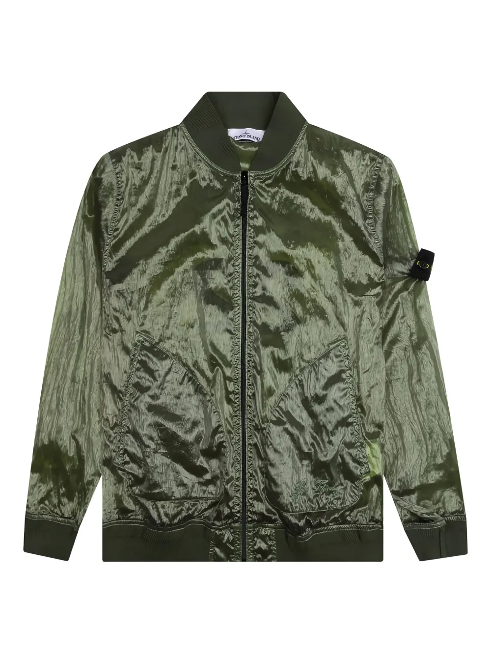 Stone Island Bomberjack met Compass-logopatch Groen