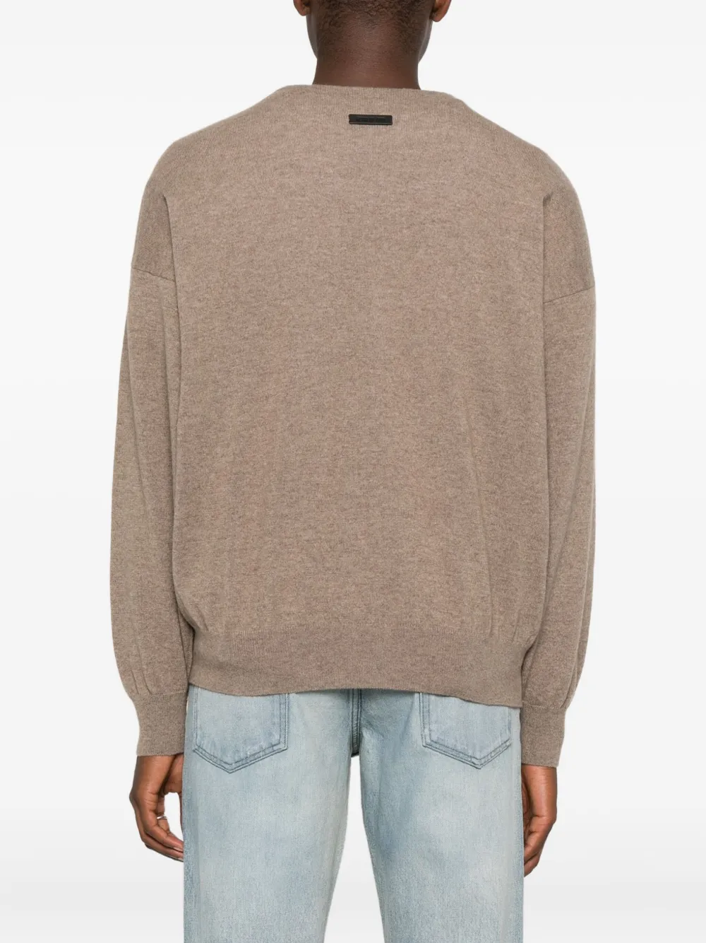 Fear Of God Long-sleeved Crew-neck Sweater In Brown