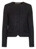 Blanca Vita glitter tweed jacket - Black