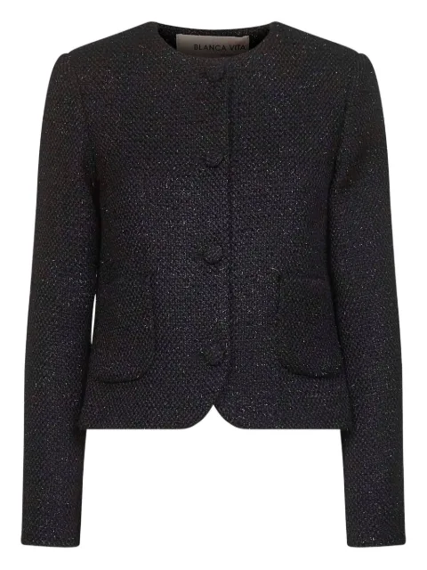 Blanca Vita glitter tweed jacket