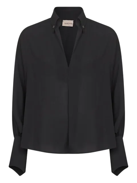Blanca Vita Bluse mit V-Ausschnitt