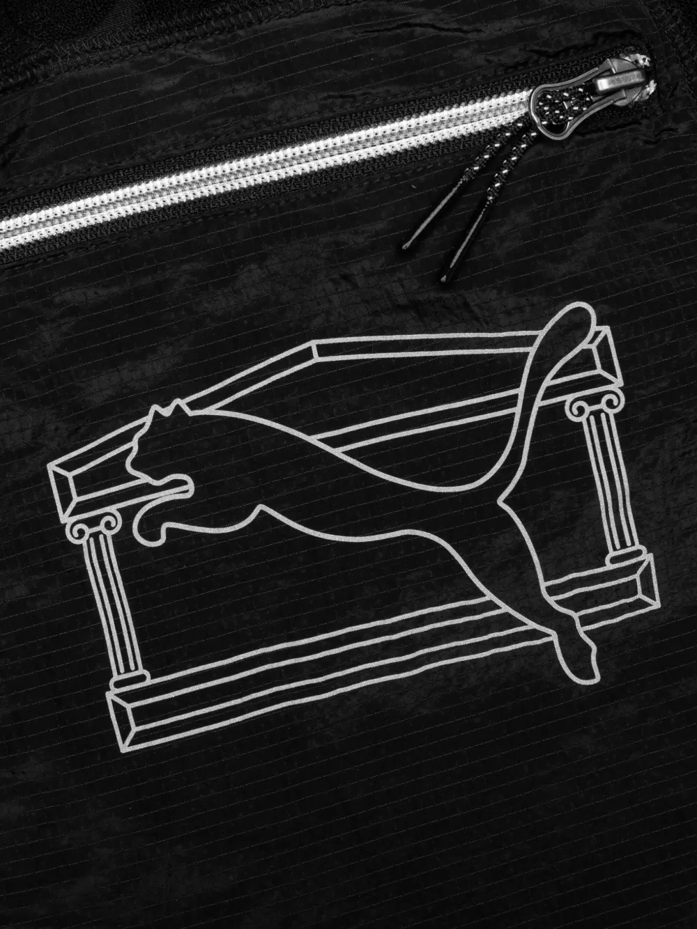 PUMA x Aries shorts met logodetail Zwart