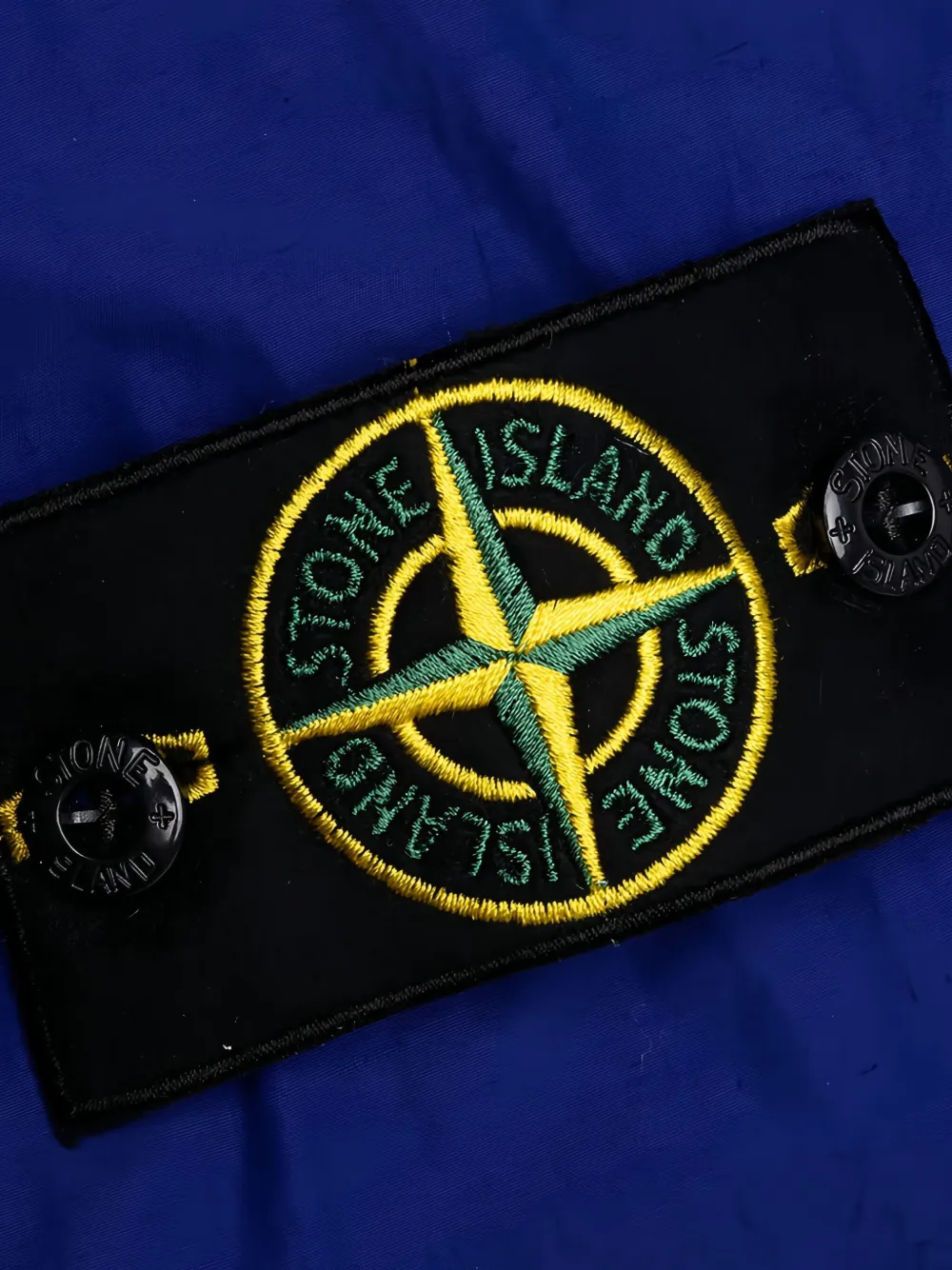 Stone Island Jack met Compass-logopatch en klepzak Blauw