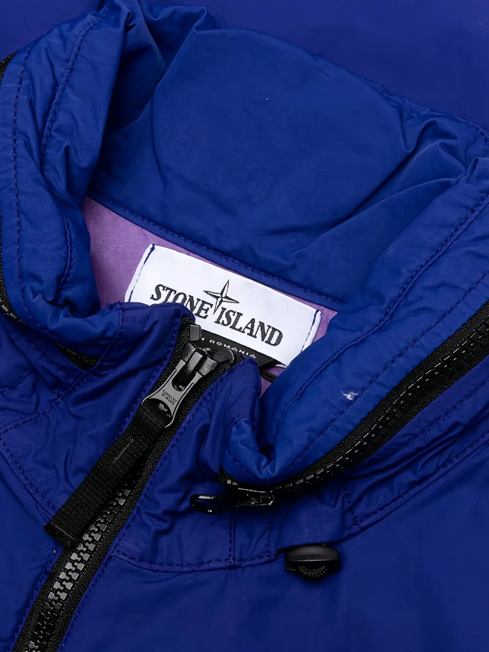 Stone Island Jack met Compass-logopatch en klepzak Blauw