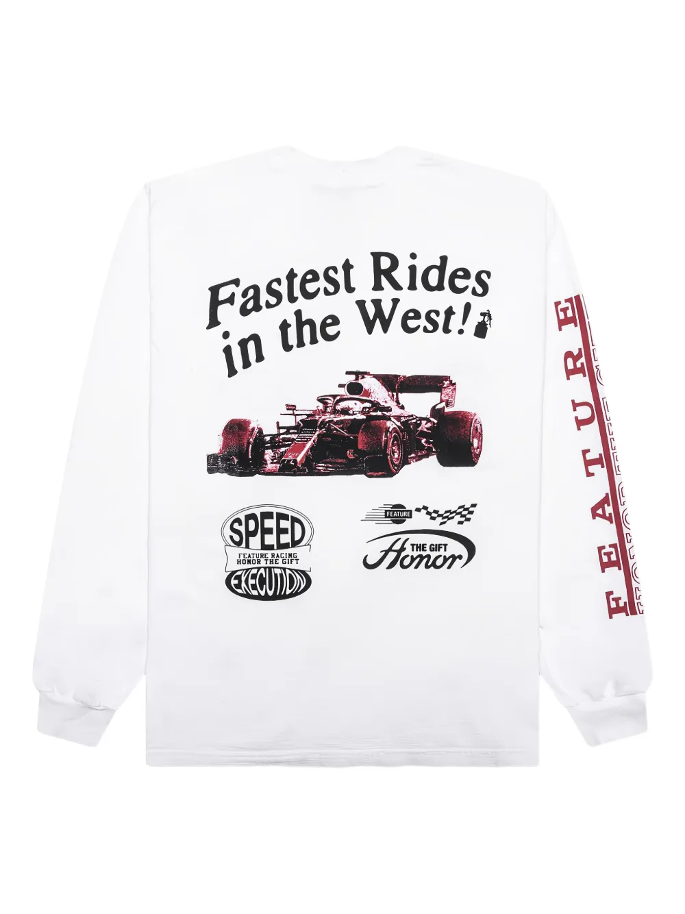 Honor The Gift x Feature Fastest Rides T-shirt Wit