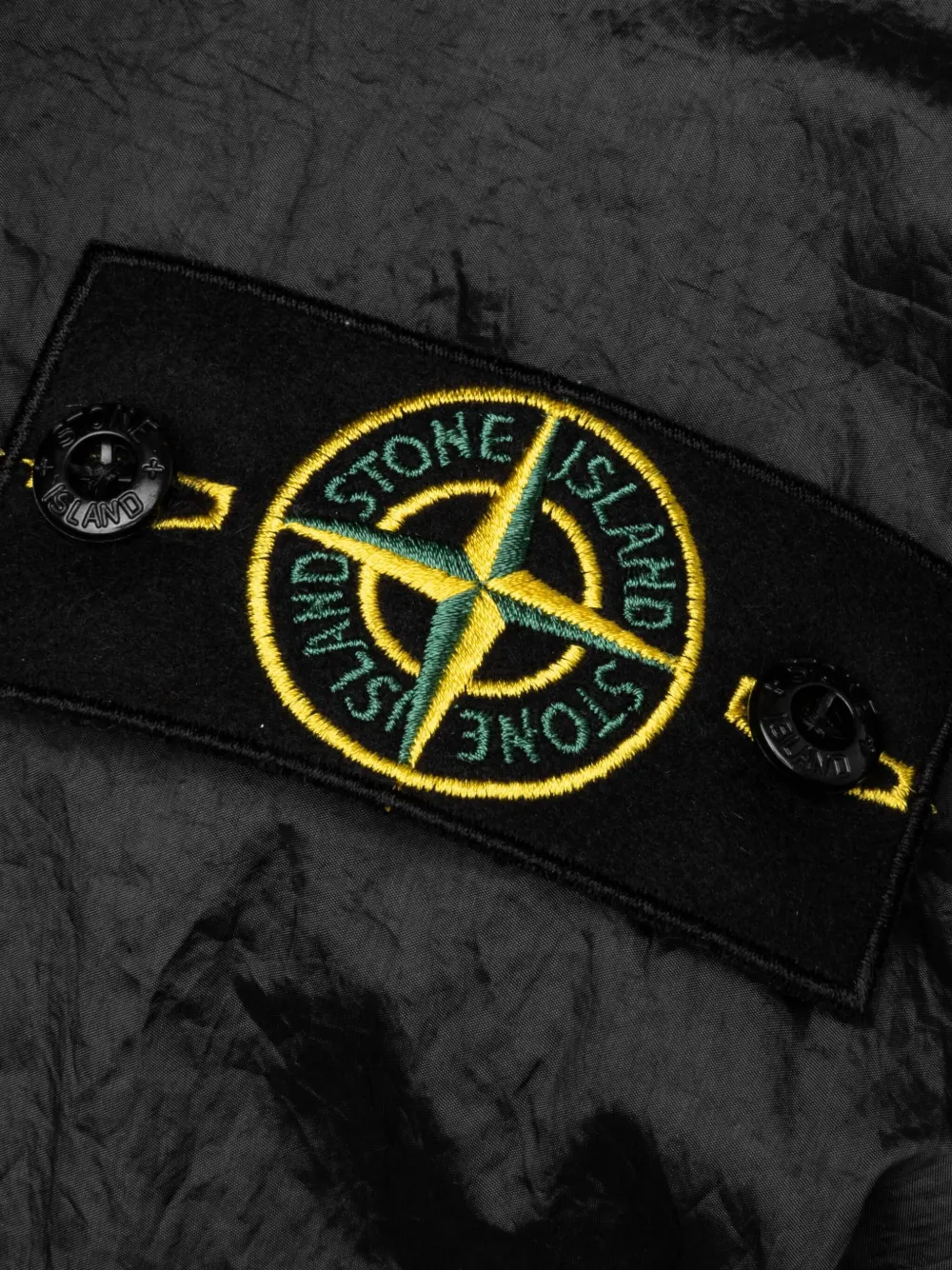 Stone Island Jack met Compass-logopatch Zwart