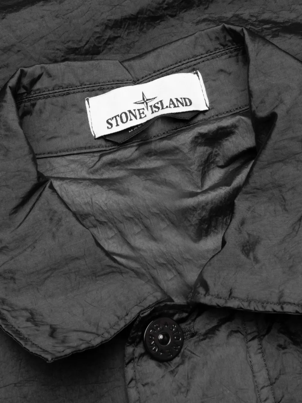 Stone Island Jack met Compass-logopatch Zwart