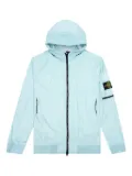 Stone Island Compass-badge hooded jacket - Blue
