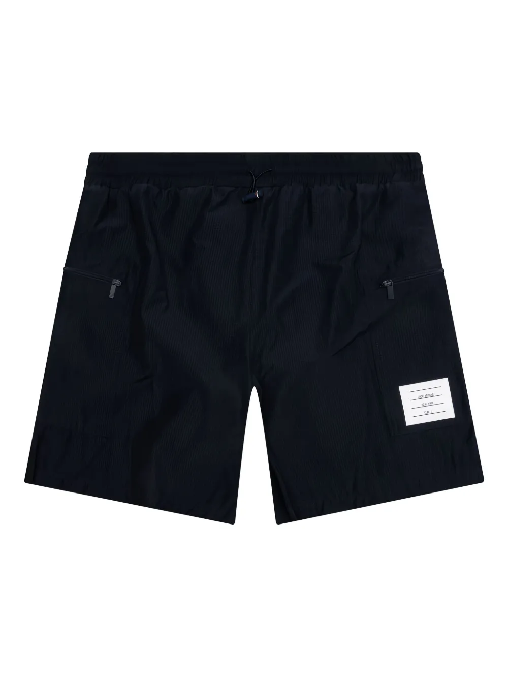 Thom Browne zip-pocket ripstop shorts - ブルー Thom Browne zip-pocket ripstop shorts - ブルー