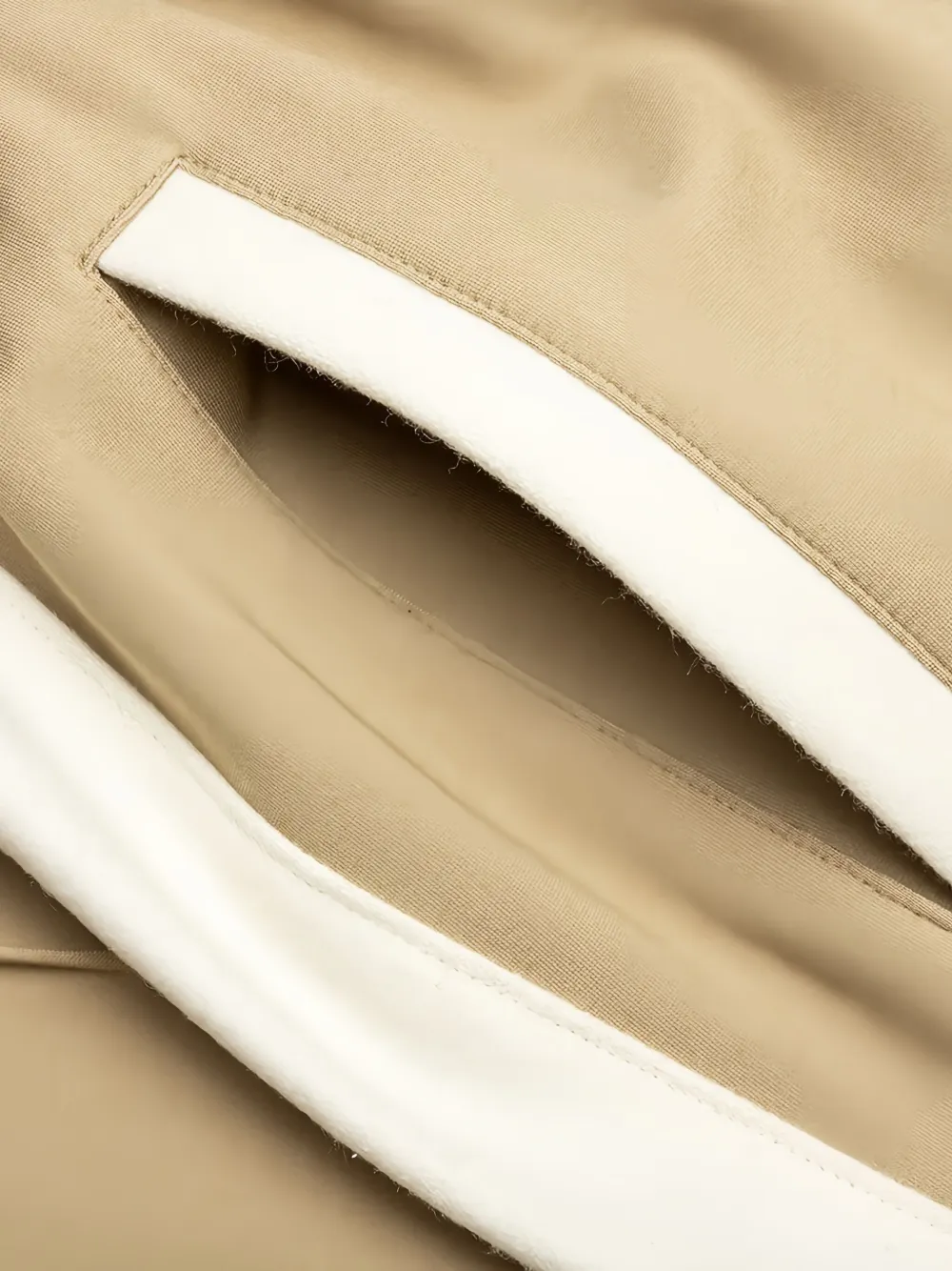 RHUDE Trainingsbroek met zijstreep en elastische taille Beige