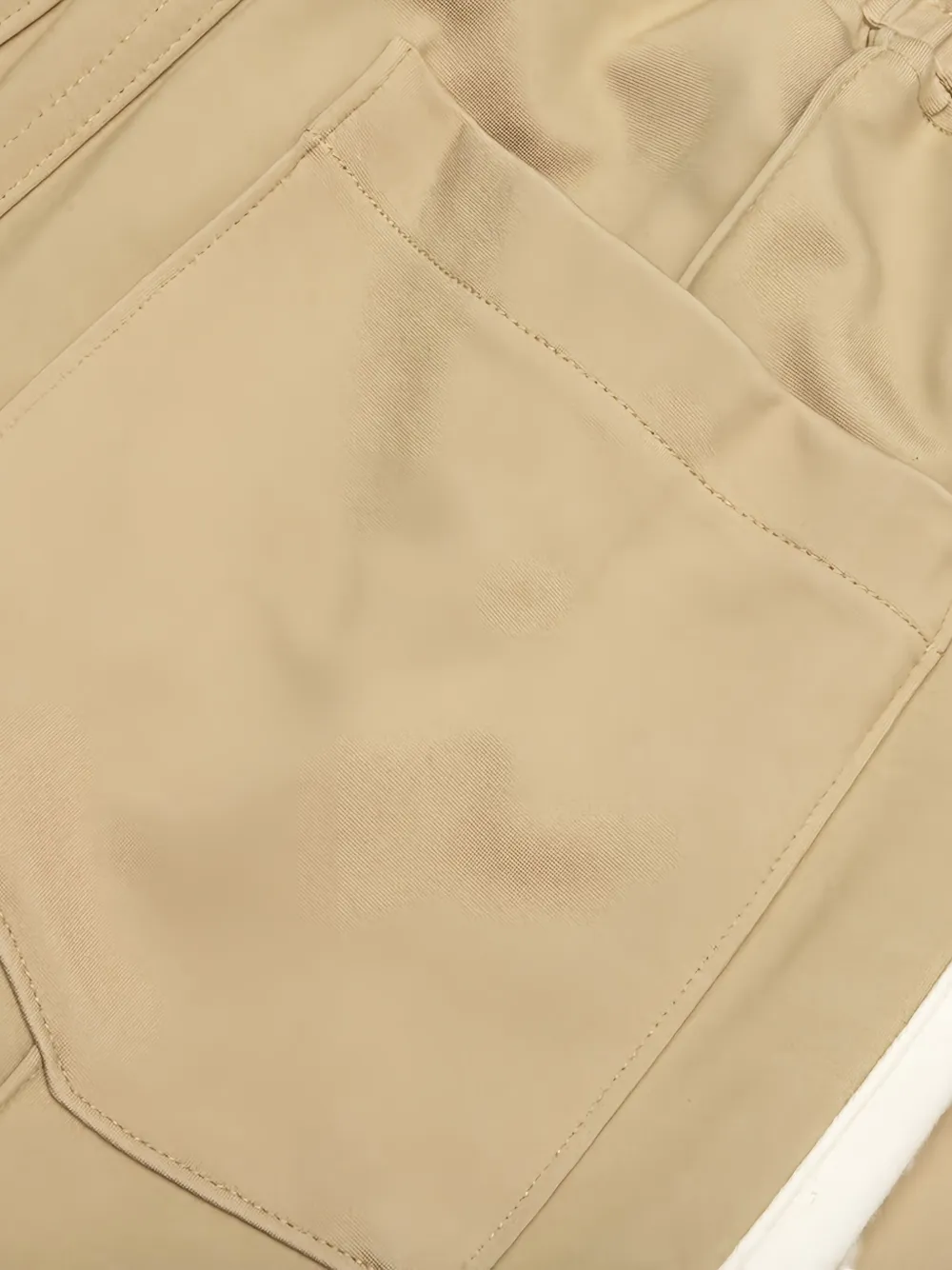 RHUDE Trainingsbroek met zijstreep en elastische taille Beige