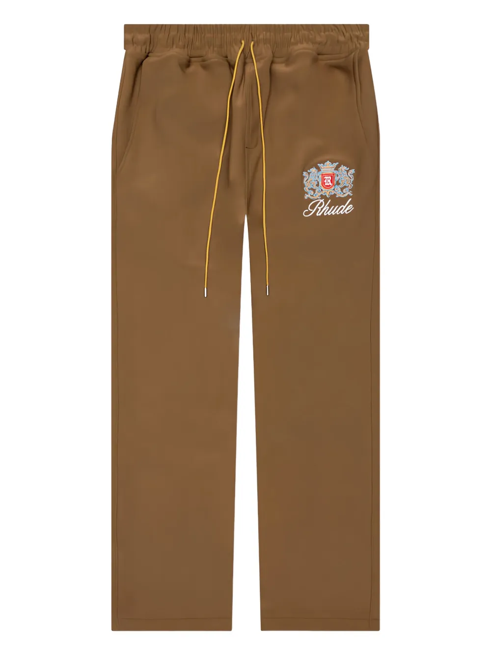 RHUDE Brentwood embroidered track pants - ブラウン RHUDE Brentwood embroidered track pants - ブラウン