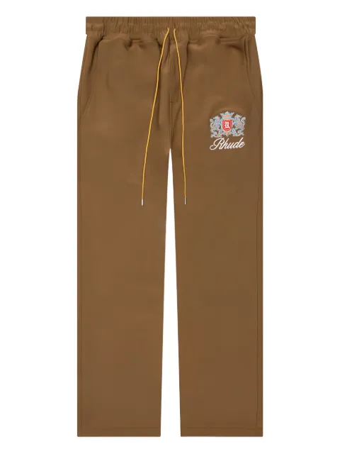 RHUDE Brentwood embroidered track pants
