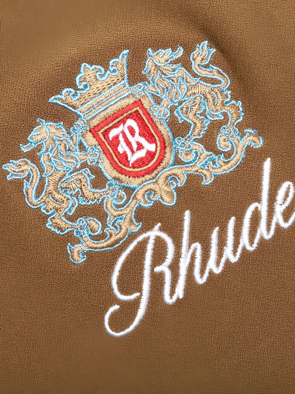 RHUDE Brentwood trainingsbroek met borduurwerk Bruin