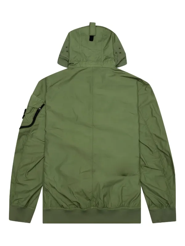 Stone Island Compass-badge Hooded Jacket | Green | FARFETCH NO