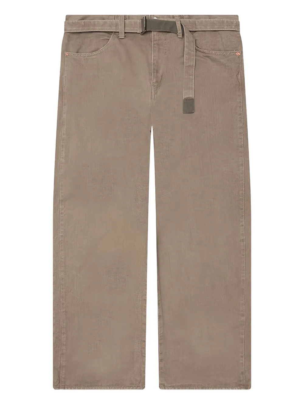 Sacai Broek met ceintuur Beige