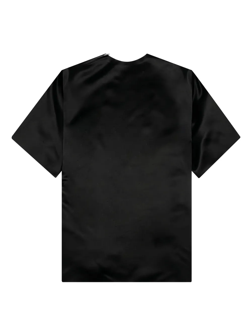 Jil Sander T-shirt met rits - Zwart