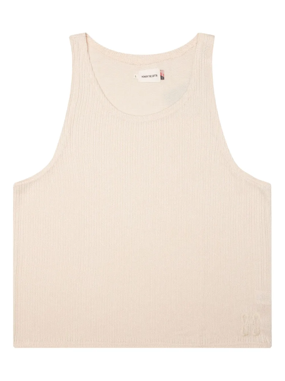 Honor The Gift B-Summer geribbelde tanktop Beige