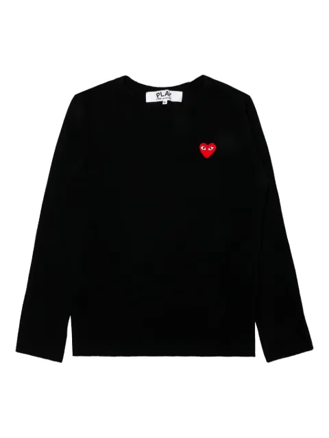 Comme Des Garçons Play heart-patch crew-neck sweater