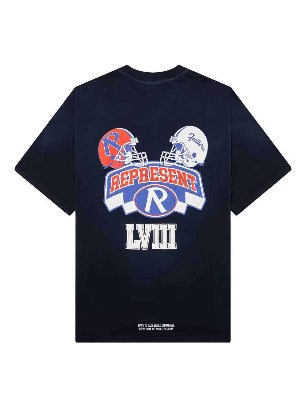 Represent x Feature Champions T-shirt Blauw