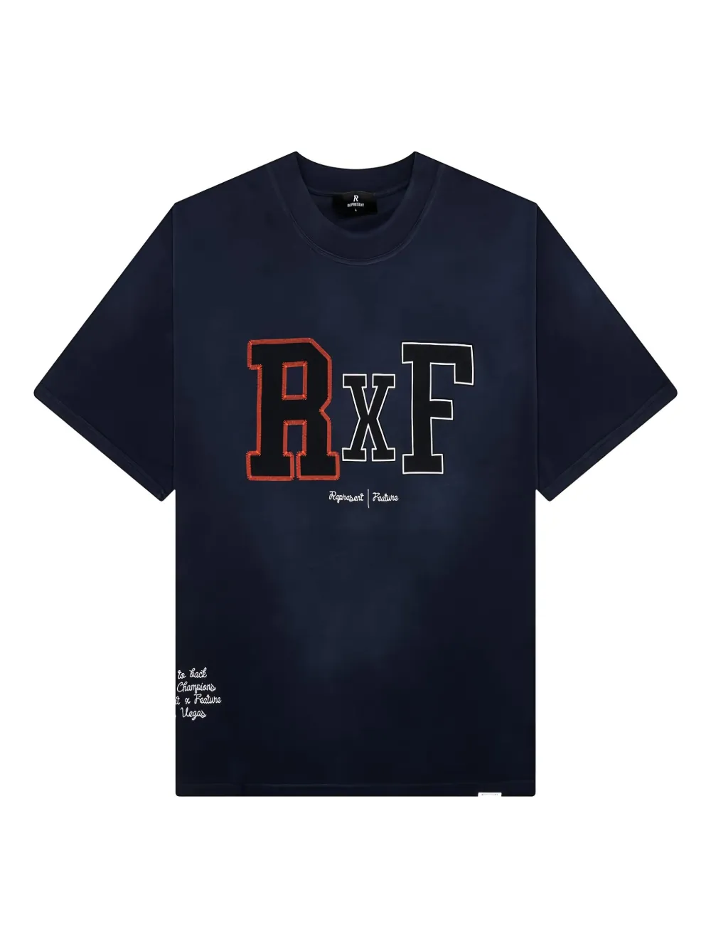 Represent x Feature Champions T-shirt Blauw