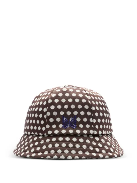 Needles polka-dot bucket hat
