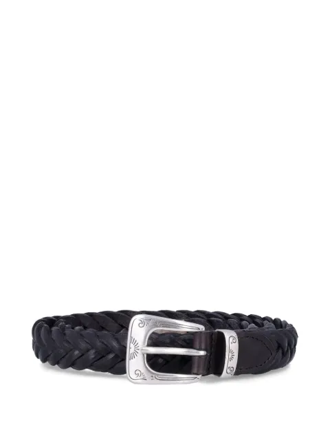 Fabrizio Mancini Norvegia braided leather belt