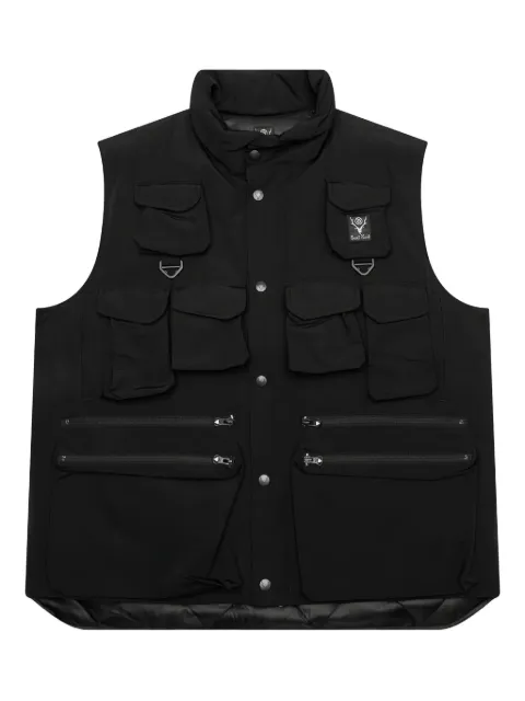 SOUTH2 WEST8 multi-pocket zip-up gilet