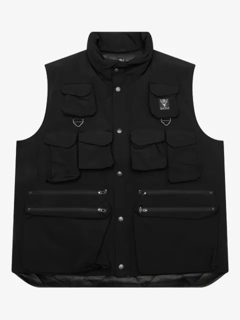SOUTH2 WEST8 multi-pocket zip-up gilet