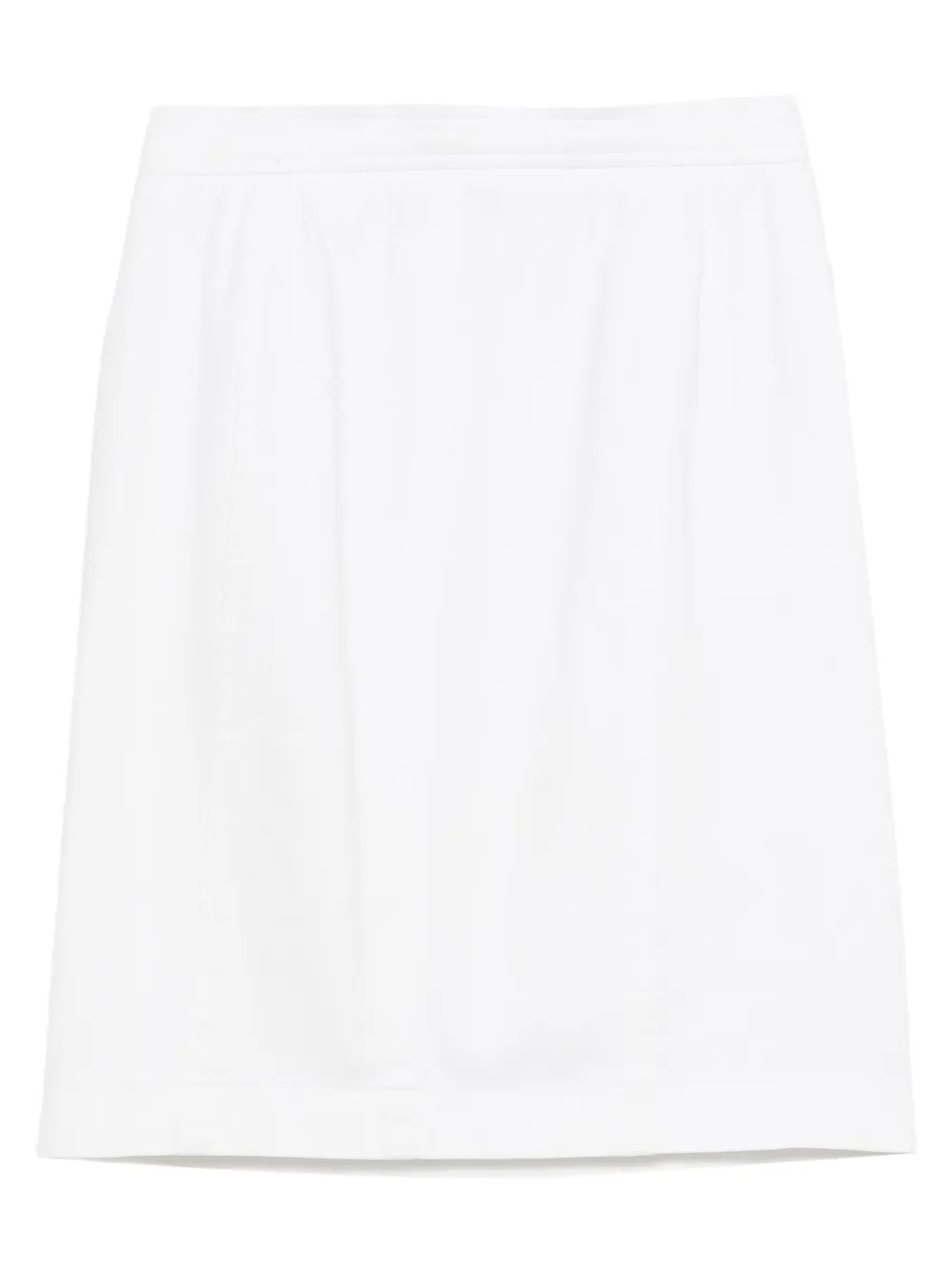 Saint Laurent Pre-Owned 1980s katoenen rok - Wit