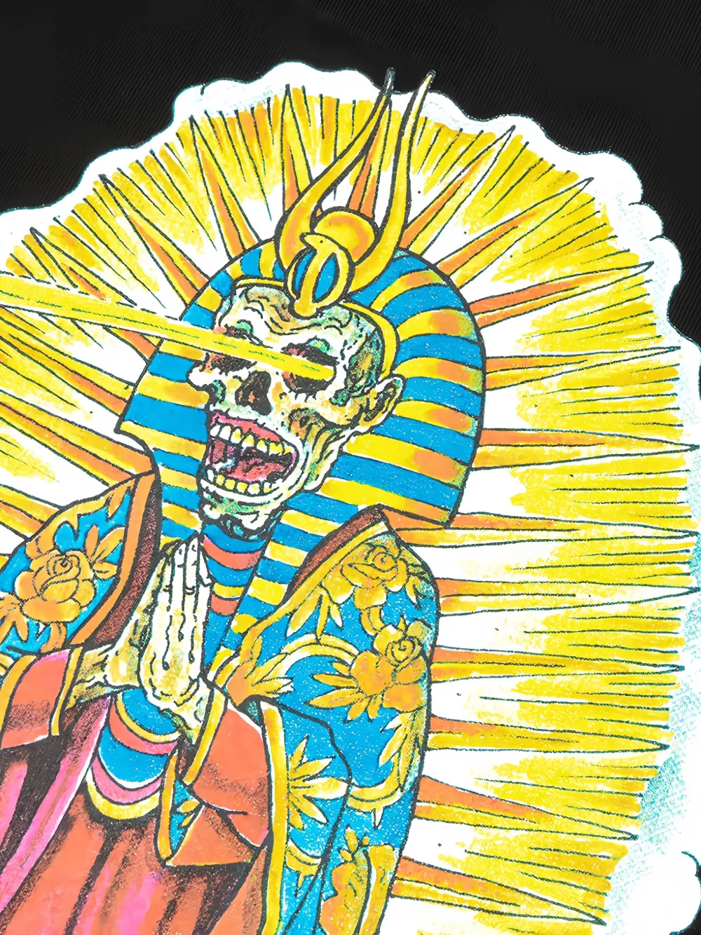 Wacko Maria Graphic-print T-shirt In Blue