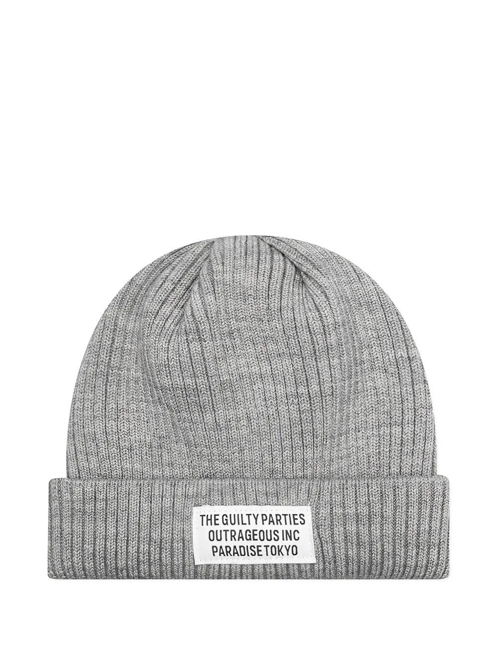 Wacko Maria Ribbed Beanie In Gray