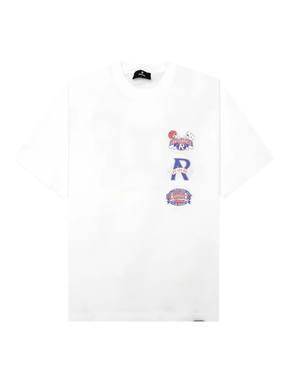Represent x Feature multi-logo graphic T-shirt - ホワイト Represent x Feature multi-logo graphic T-shirt - ホワイト