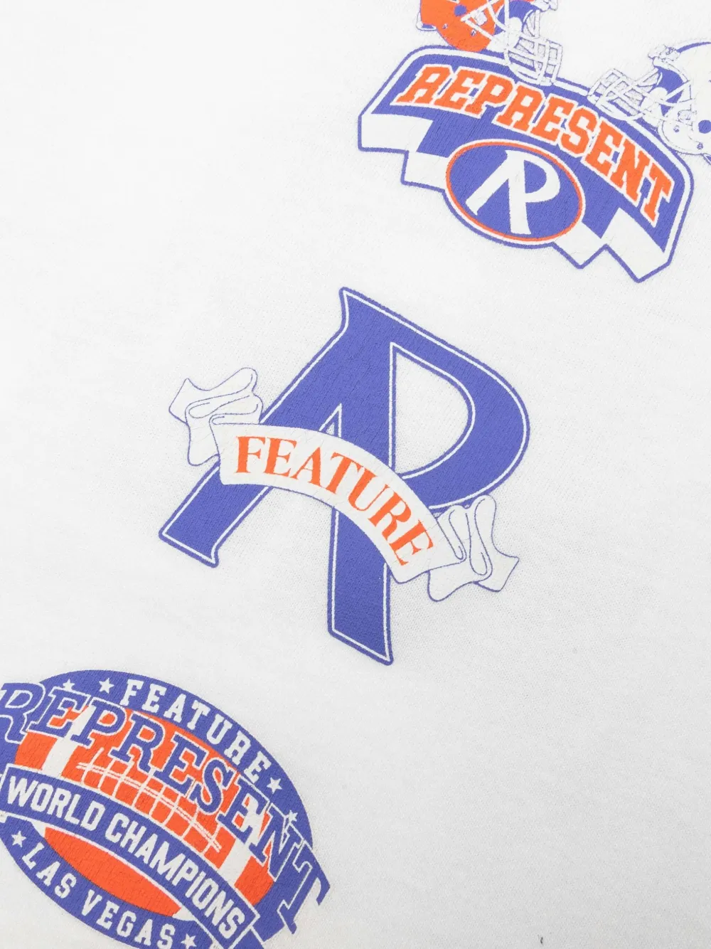 Represent x Feature grafisch T-shirt met logo Wit