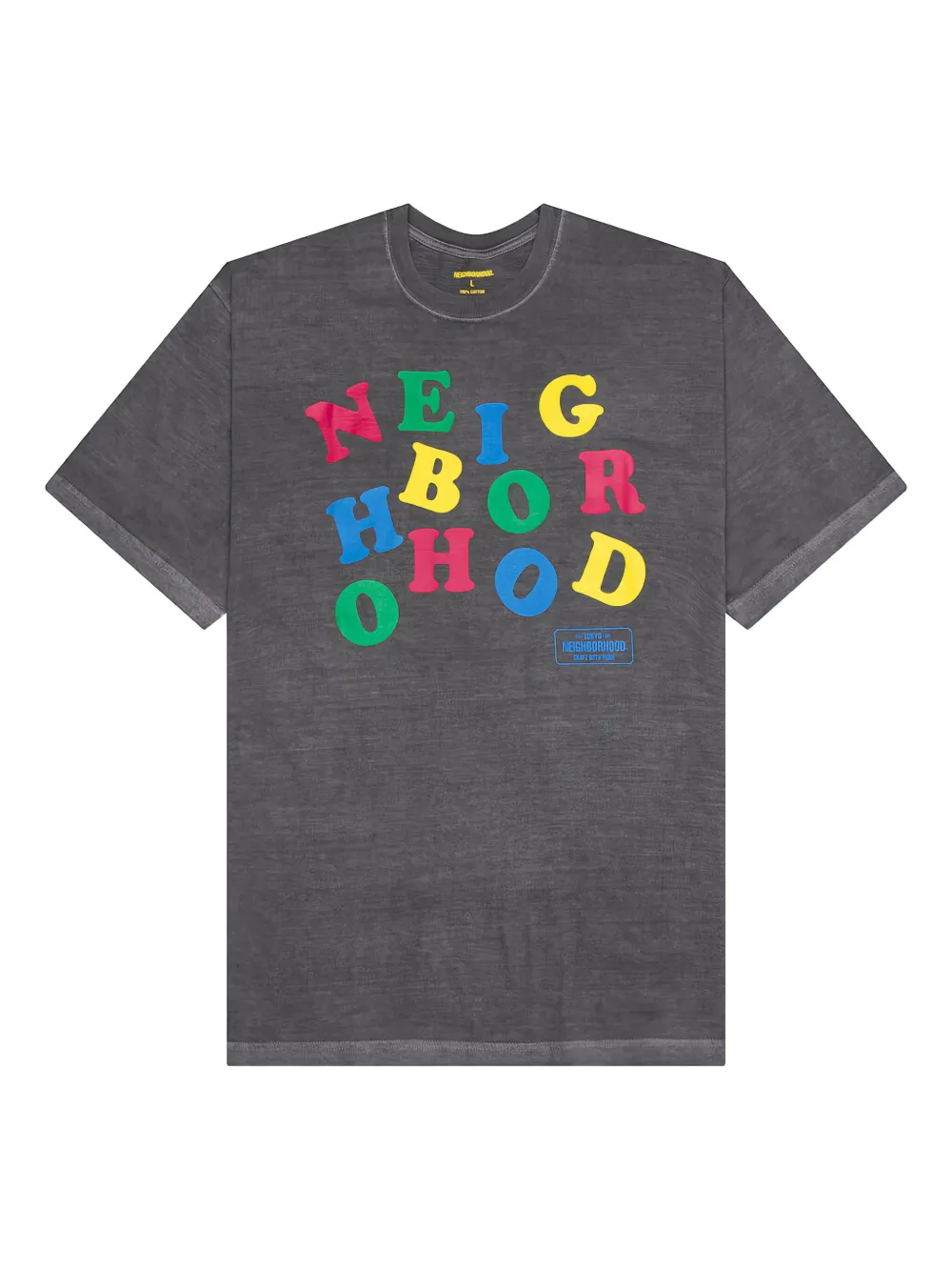 Neighborhood T-shirt met grafische print Grijs