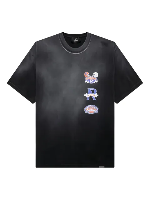 Represent x Feature multi-logo stained T-shirt