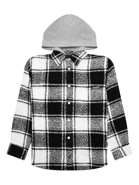 Nahmias hooded checked flannel jacket