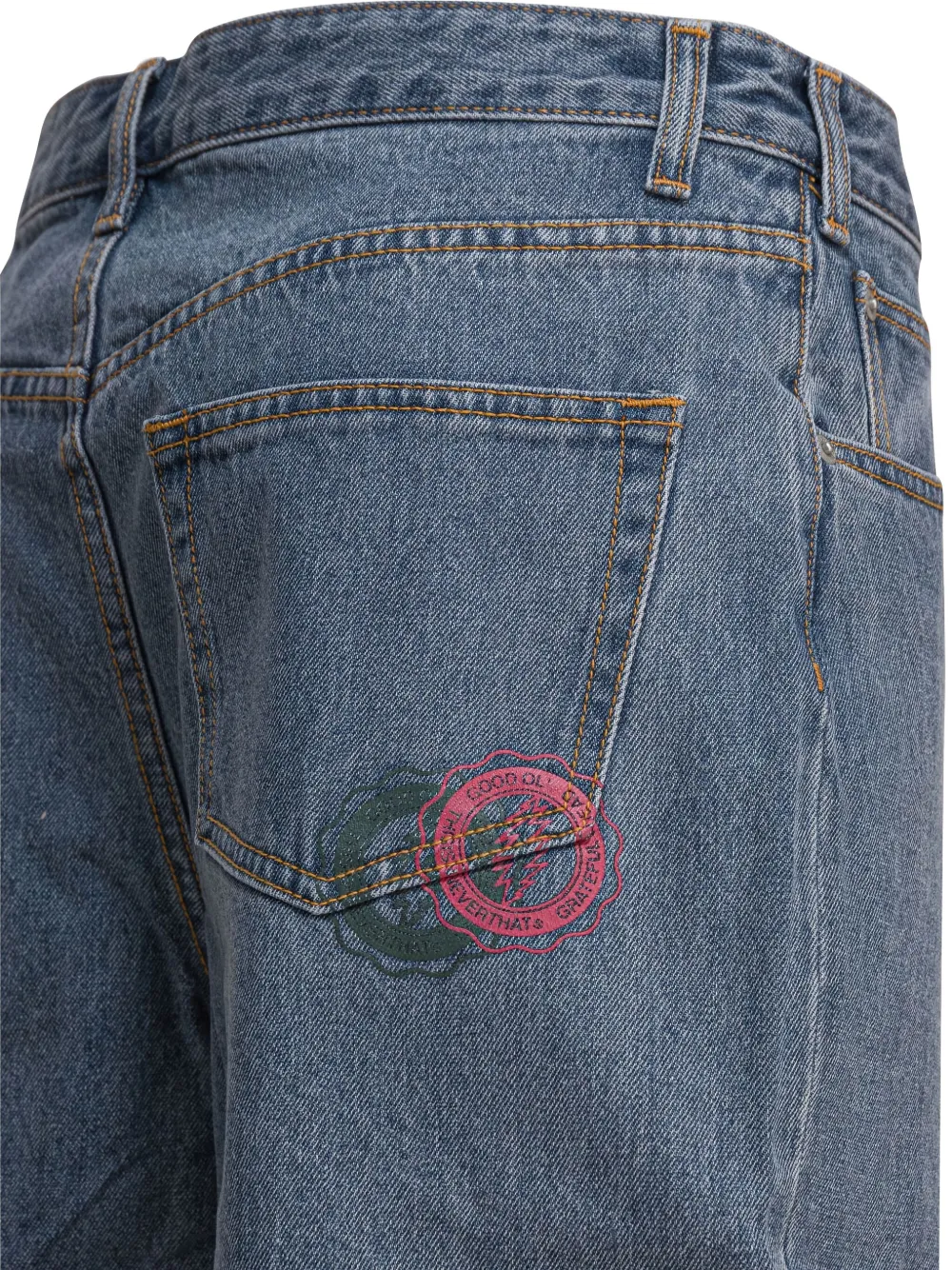 This Is Never That Denim shorts Blauw