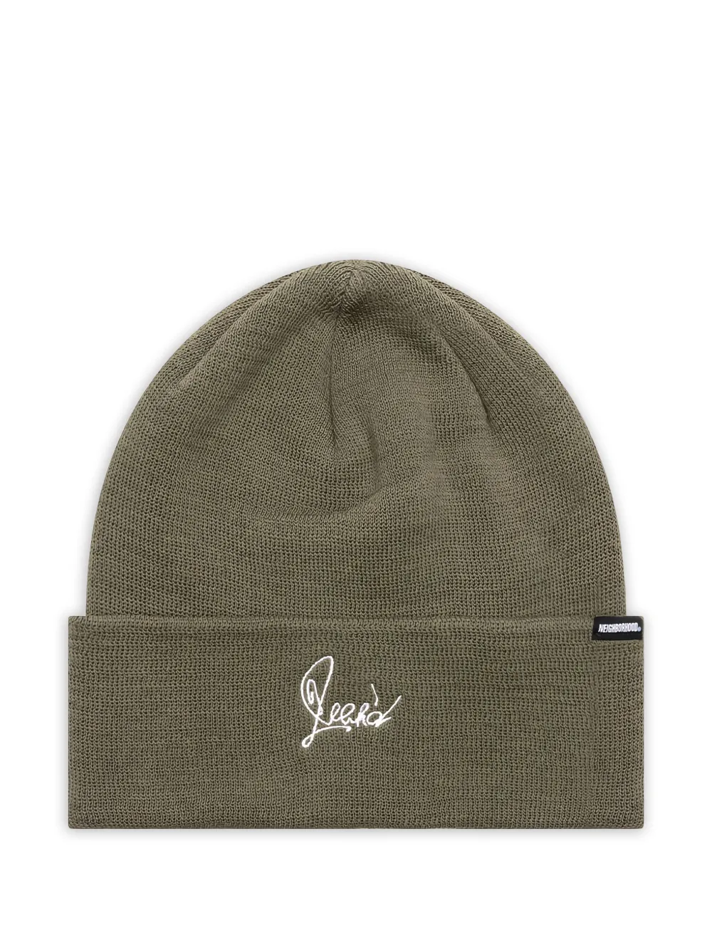 Neighborhood embroidered beanie | Green | Image 1
