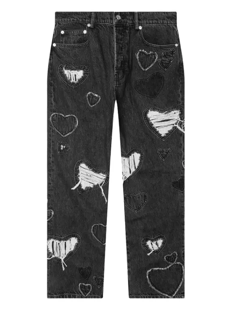 Nahmias jeans con diseño patchwork