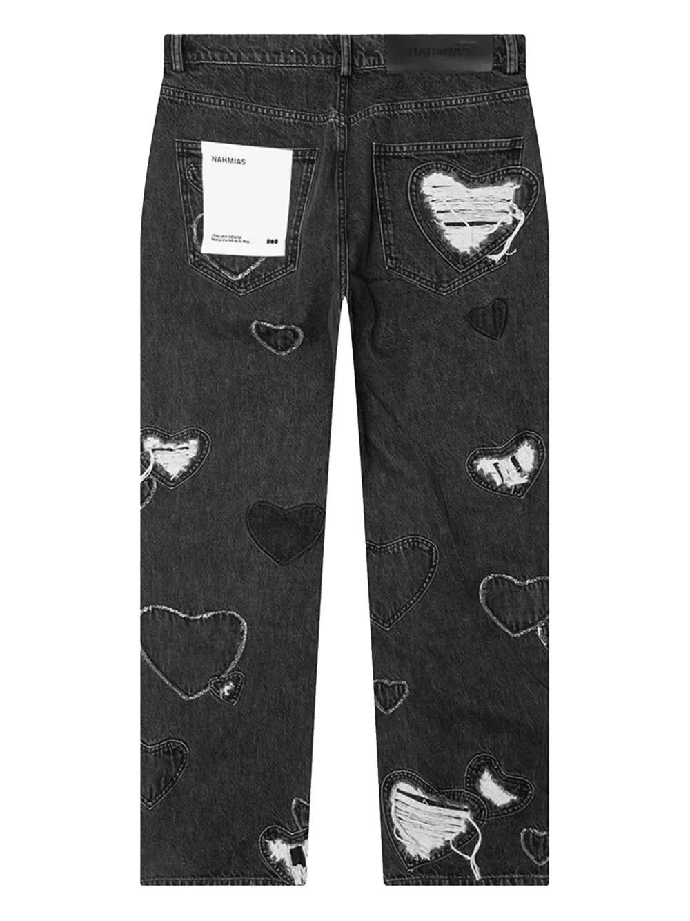  Nahmias Vaqueros Con Diseño Patchwork - Negro 