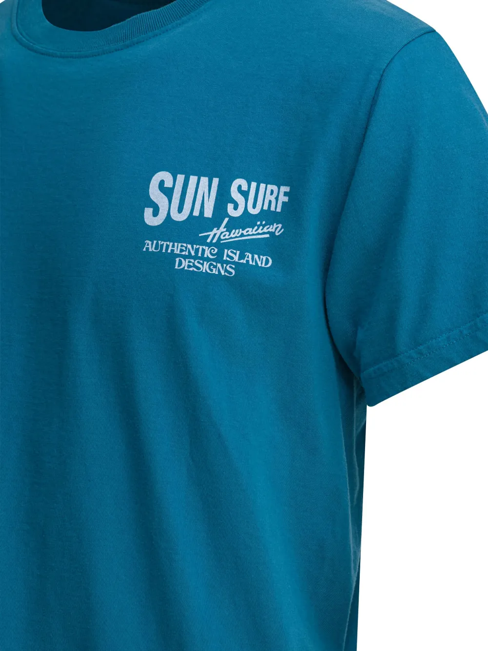 Sun Surf Surfer-graphic T-shirt In Blue