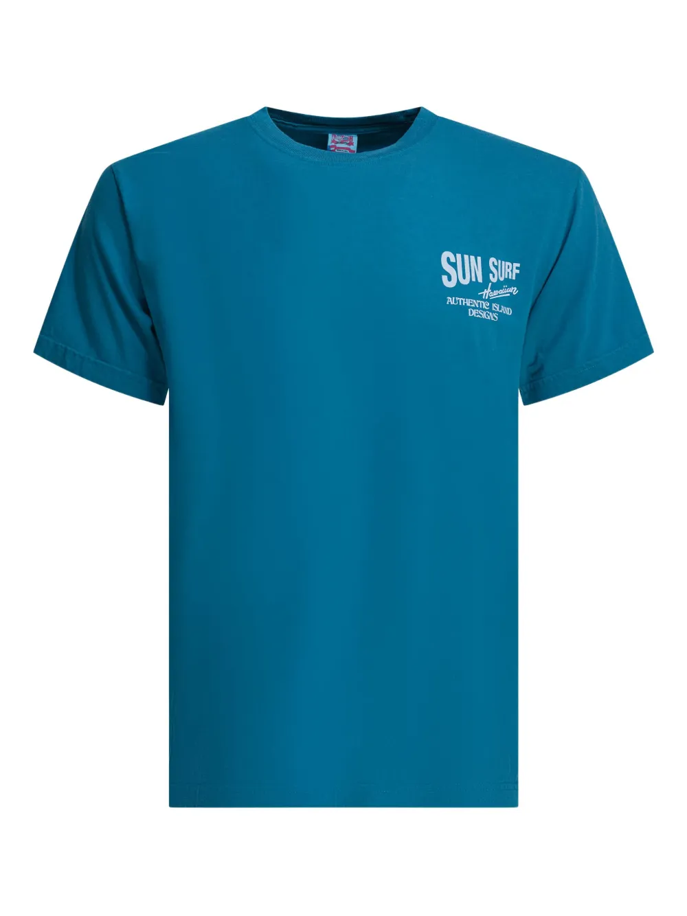 Sun Surf Surfer-graphic T-shirt In Blue