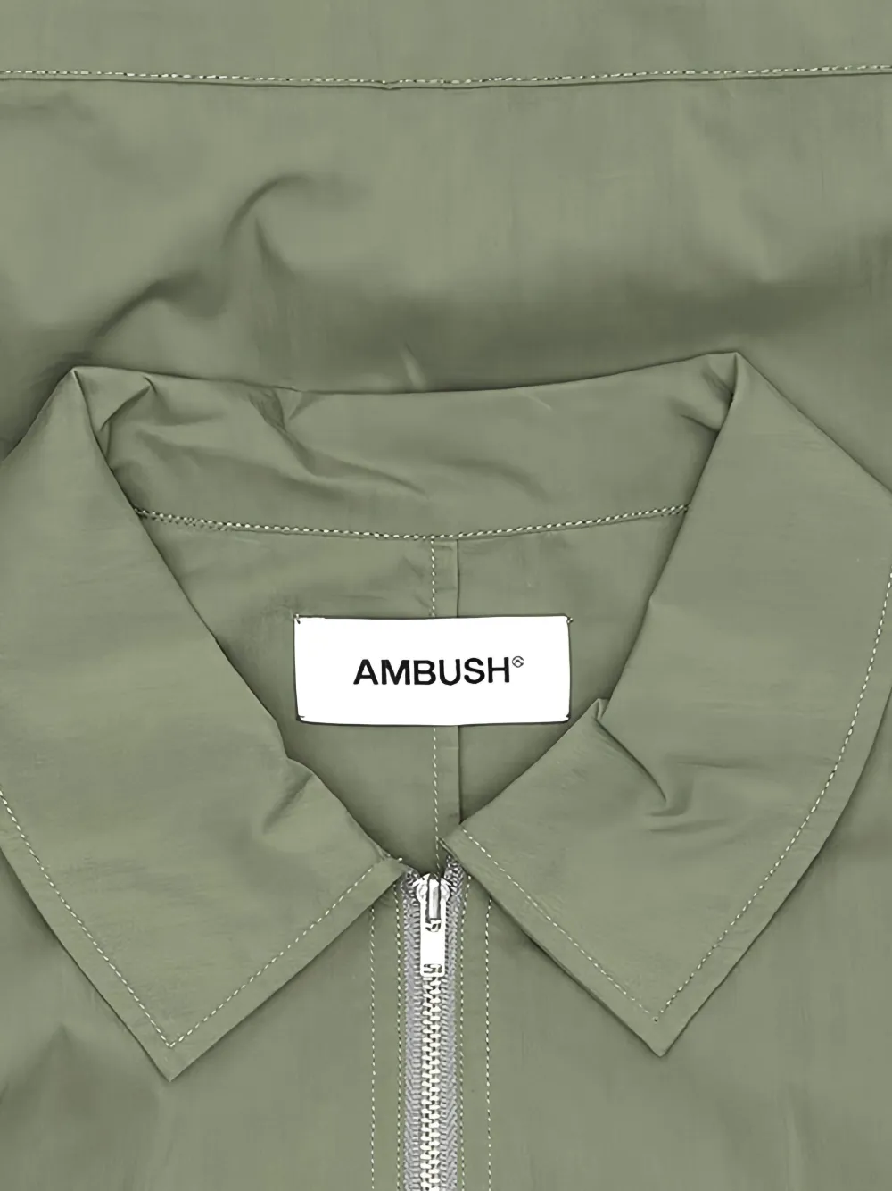 Ambush Zip-up Jacket In Green