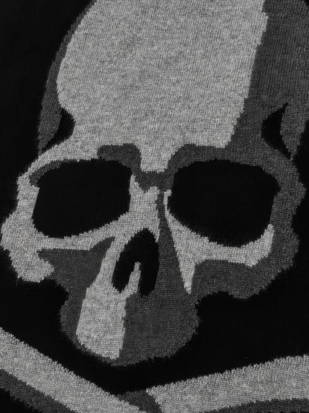 Mastermind Japan Intarsia trui met doodskop Zwart